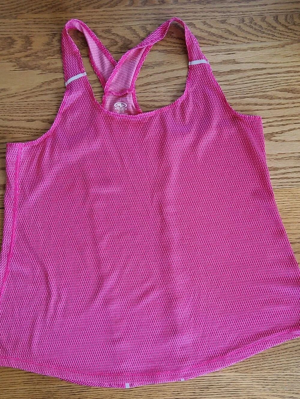 A11 Athletic Works Pink Racerback Athletic Tank Top
